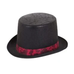 Top Hat ‘Aged’ Look Black With Red Band
