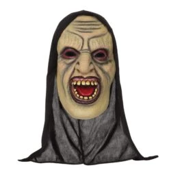 Demon Open Mouthed With Hood Mask