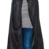 Velvet Hooded Cloak (Various Colours) – Black
