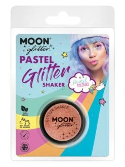 Smiffys Moon Glitter Pastel Glitter Shakers, Peach