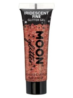 Smiffys Moon Glitter Iridescent Glitter Gel, Cherry