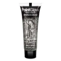 Silver Glitter Face & Body Gel