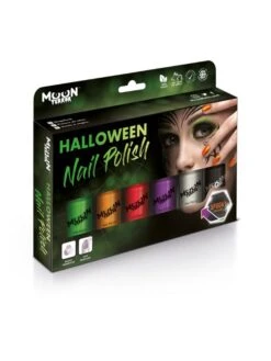 Smiffys Moon Terror Halloween Nail Polish, Assorted
