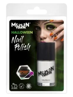 Smiffys Moon Terror Halloween Nail Polish, White