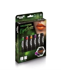 Smiffys Moon Terror Halloween Lipstick, Assorted