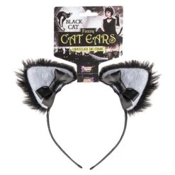 Black Cat Furry Ears