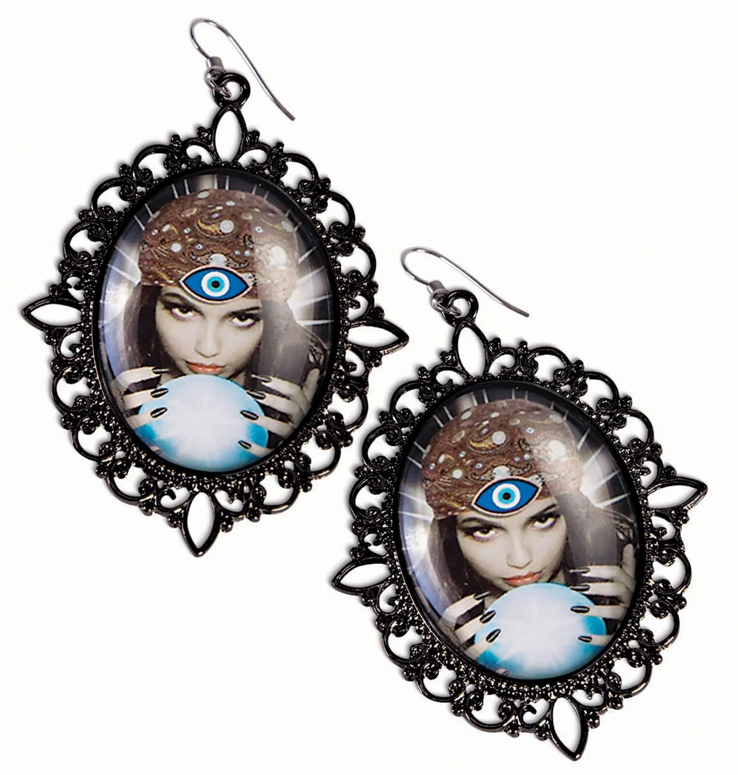 Fortune Teller Cameo Earrings 1 Fortune Teller Cameo Earrings